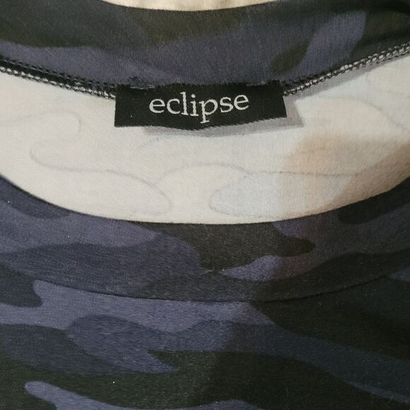 Eclipse NWOT Bodycon Camo T-shirt Dress Size L - Picture 3 of 4
